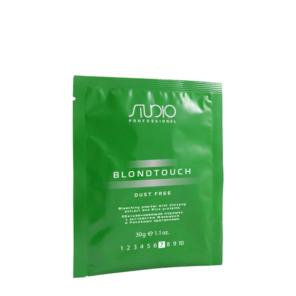 Обесцвечивающий порошок для волос с экстрактом женьшеня и рисовыми протеинами «Dust Free», 30 г