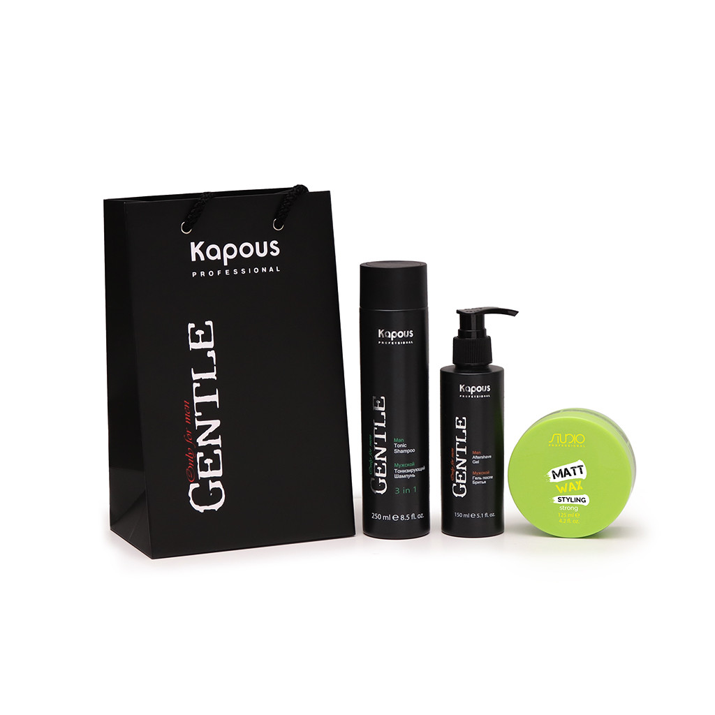 Мужской набор для тонуса кожи и укладки «Gentlemen»
