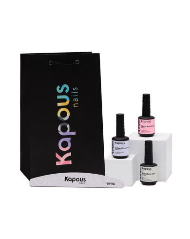 Набор баз для гель-лака в нежных тонах «Kapous Nails»