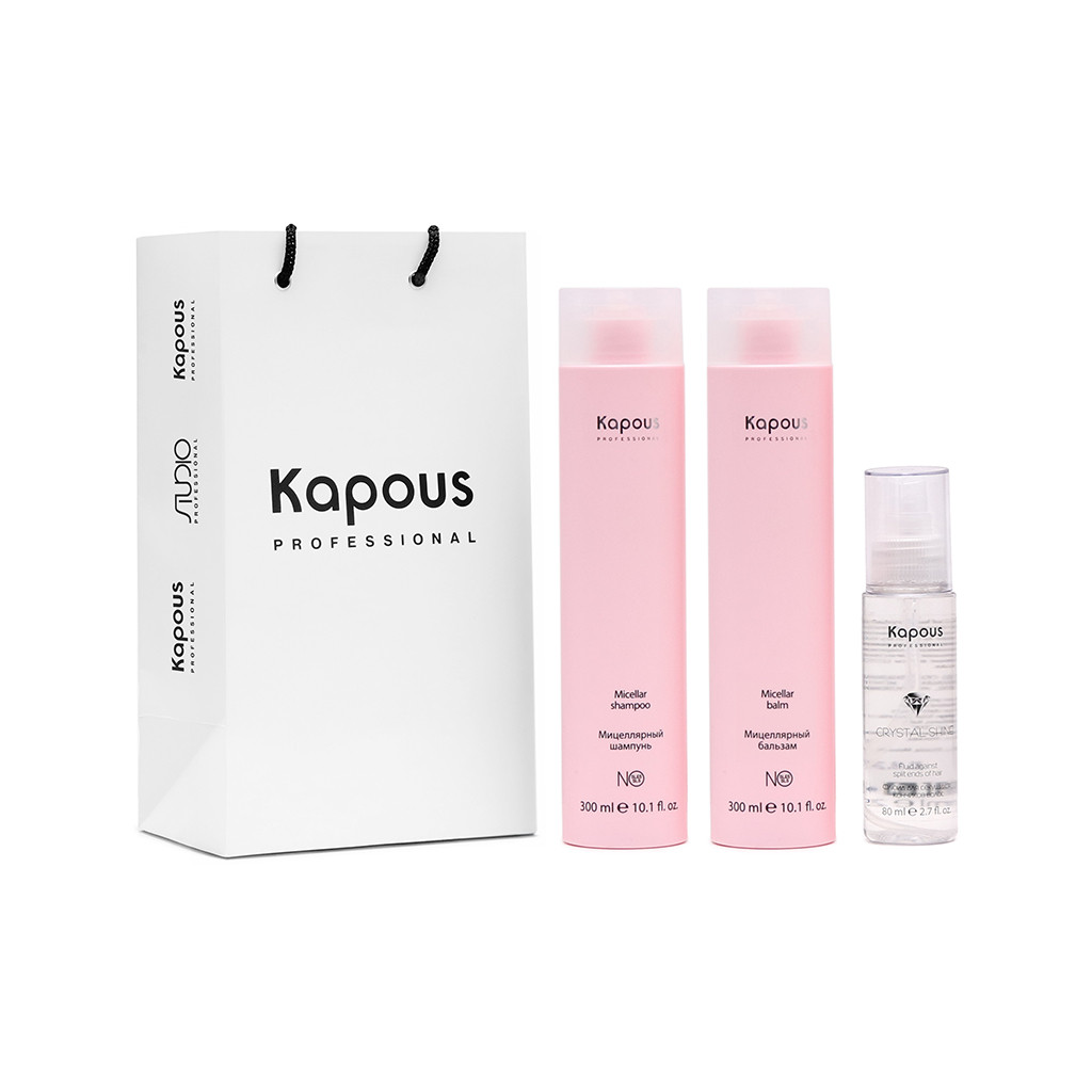 Мицеллярный набор для блеска волос