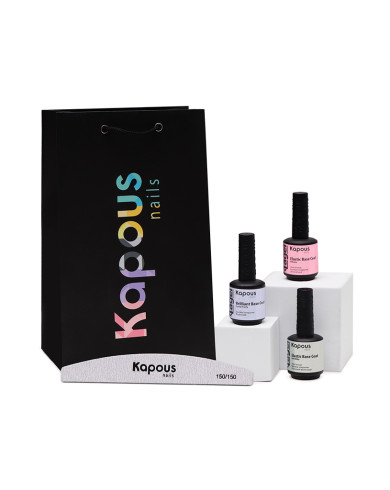 Набор баз для гель-лака в нежных тонах «Kapous Nails»