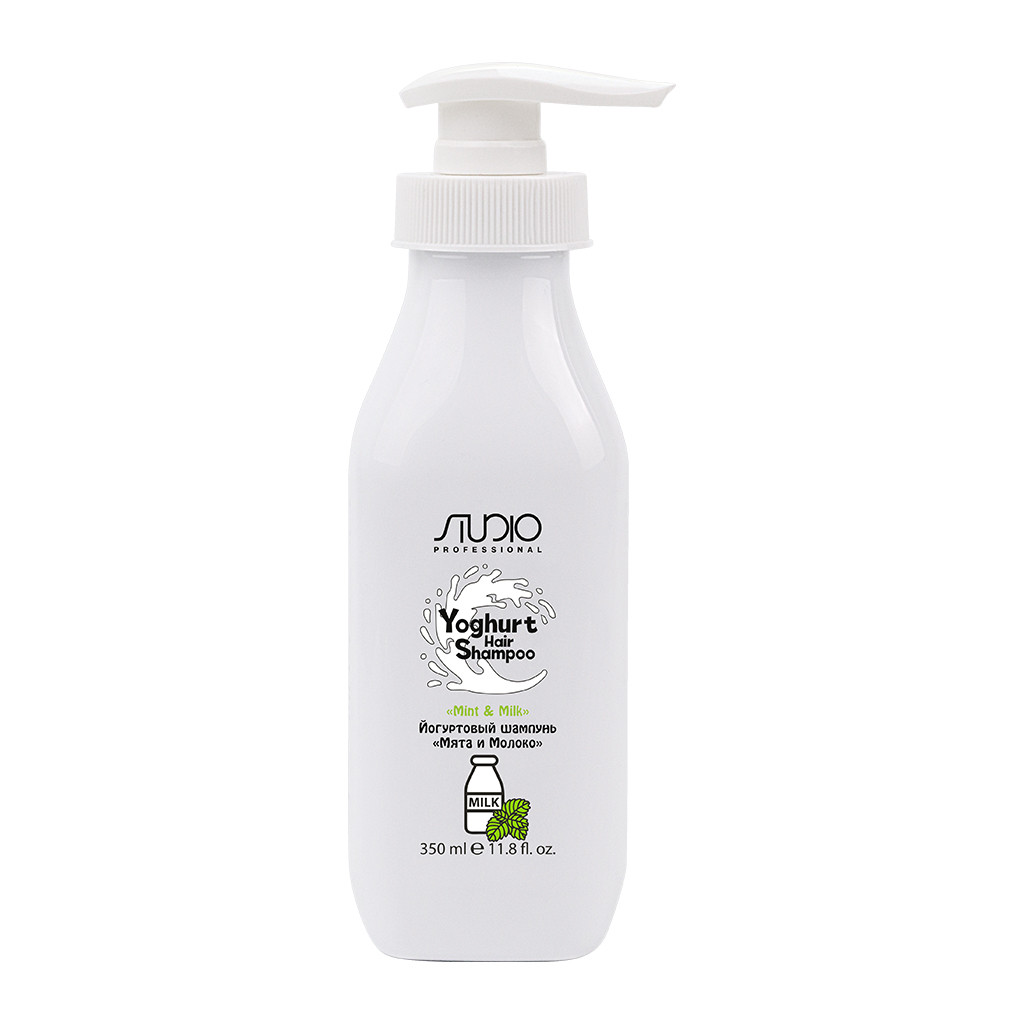 Йогуртовый шампунь для волос «Мята и Молоко», 350 мл 