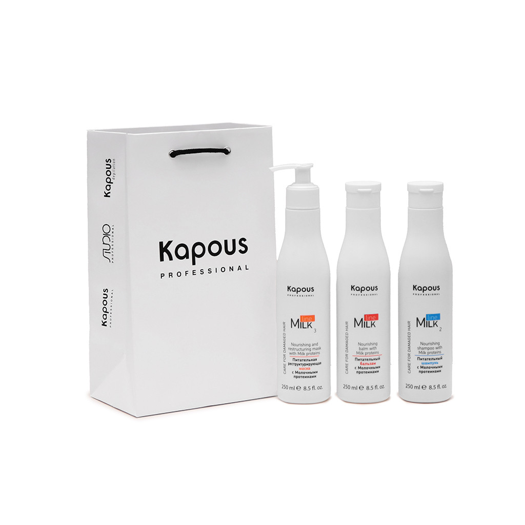 Набор с молочными протеинами для восстановления волос «Milk Line»