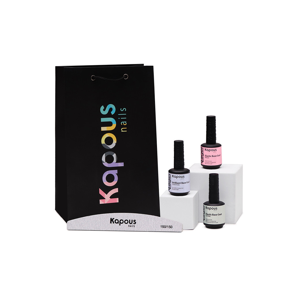 Набор баз для гель-лака в нежных тонах «Kapous Nails»