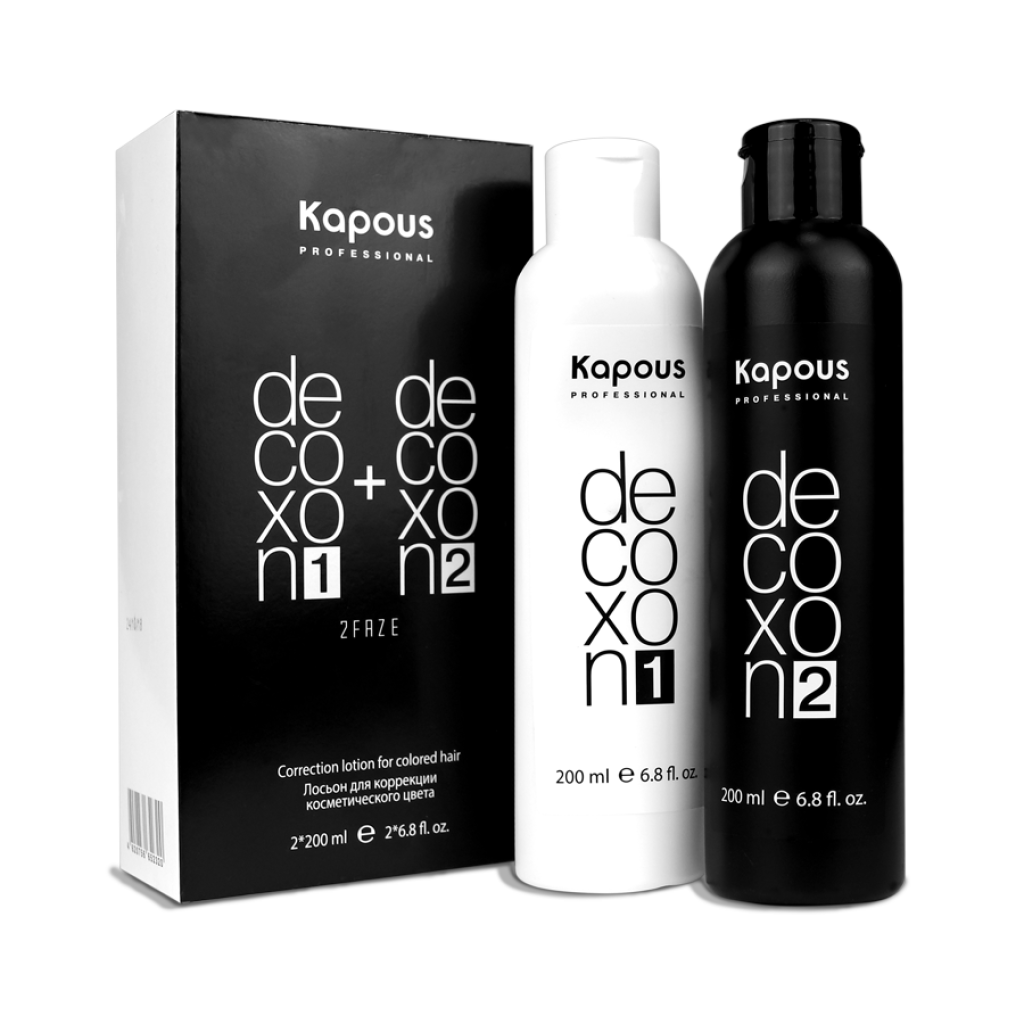 Лосьон для коррекции косметического цвета «Decoxon 2 Faze», 200 мл+200 мл