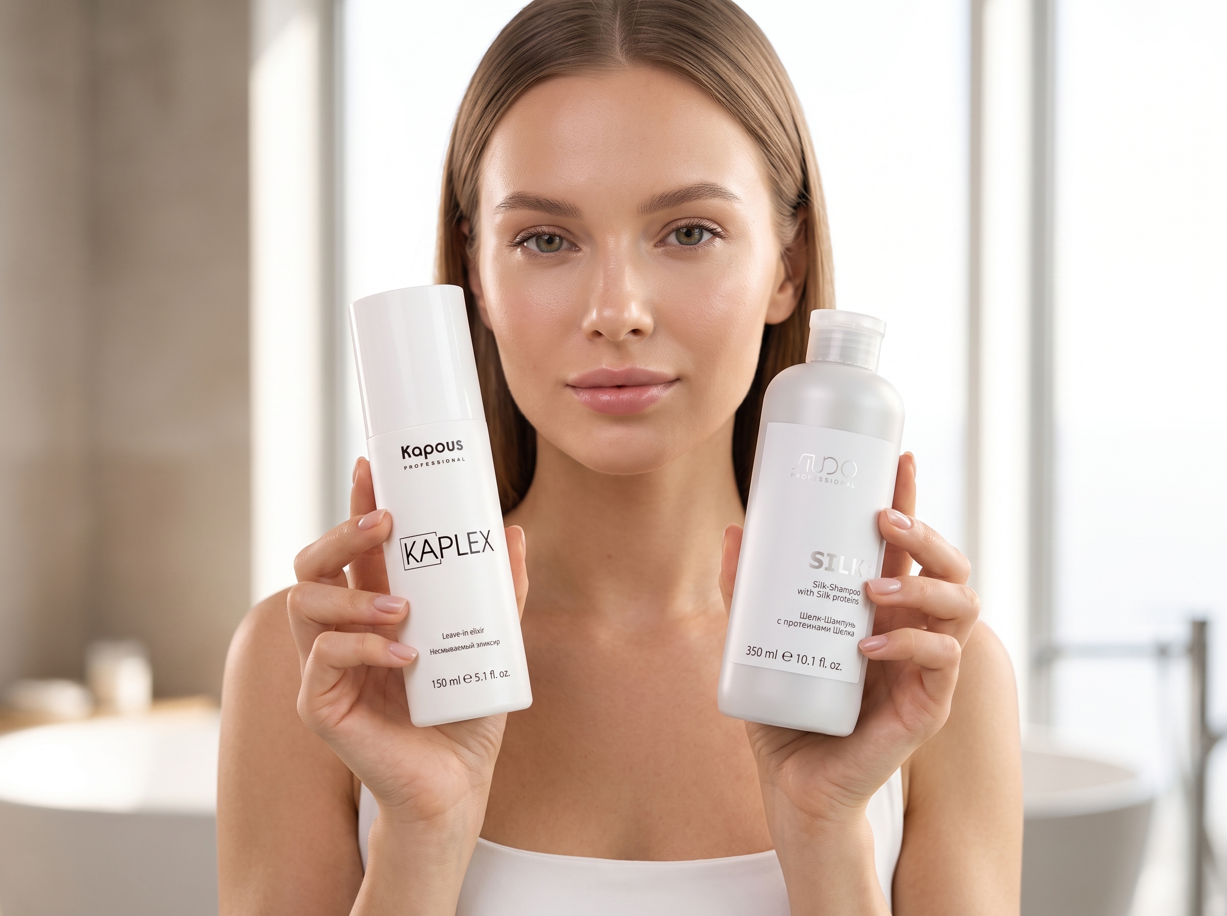 Шелк-Шампунь бальзам и маску с протеинами шелка серии Luxe Care