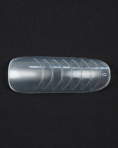 Верхние пластиковые формы для наращивания ногтей, 120 шт/уп., cлабый изгиб