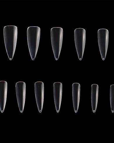 Гелевые типсы «Стилеты» для наращивания ногтей, 240 шт/уп., 12 размеров