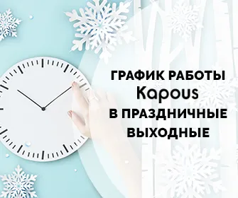 График работы интернет-магазина Kapous в новогодние праздники.