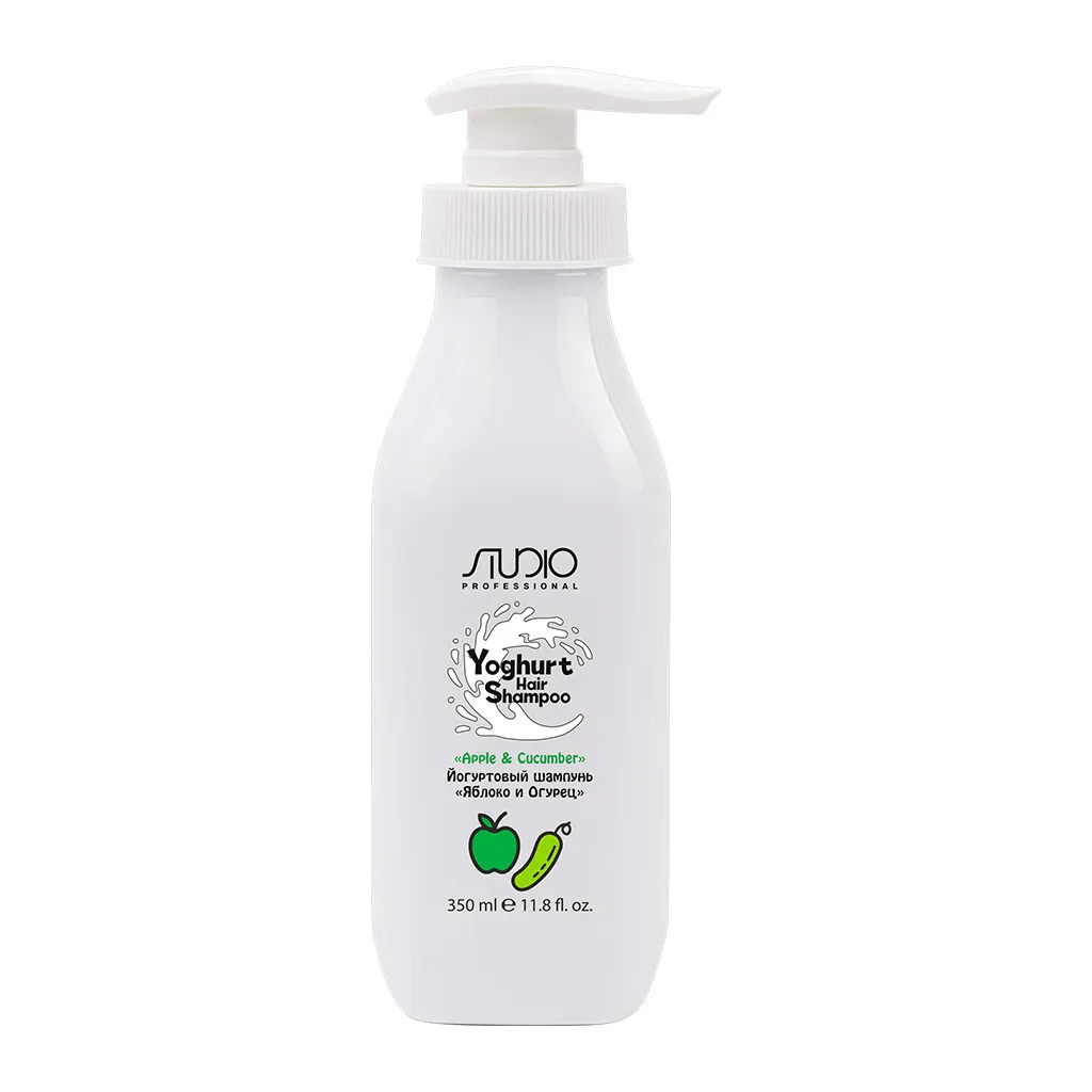 Йогуртовый шампунь для волос «Яблоко и Огурец», 350 мл 