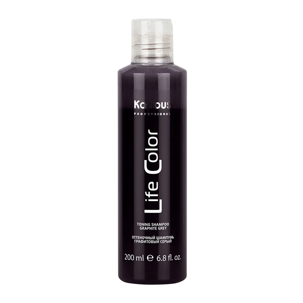 Оттеночный шампунь для волос «Life Color», графитовый серый, 200 мл