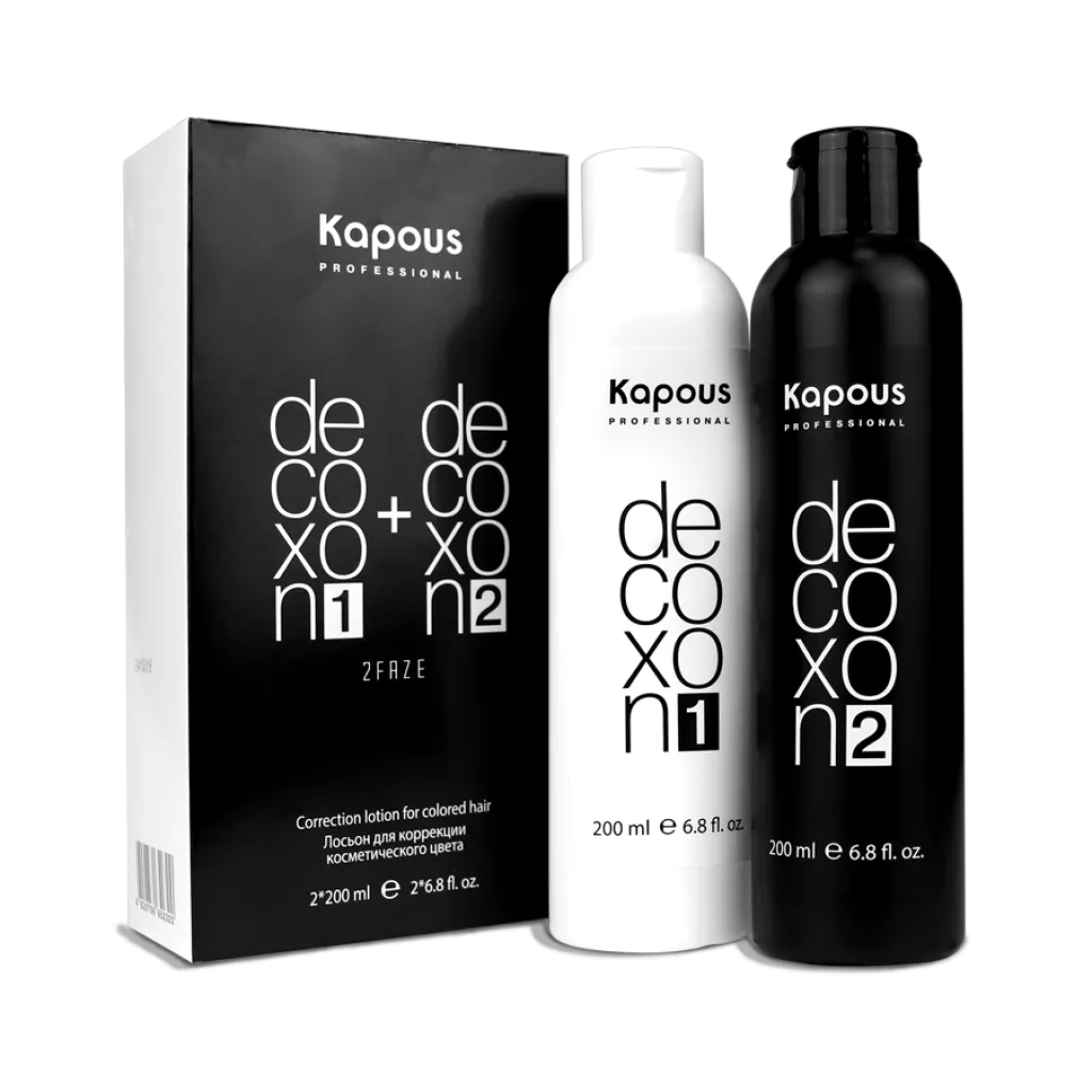 Лосьон для коррекции косметического цвета «Decoxon 2 Faze», 200 мл+200 мл